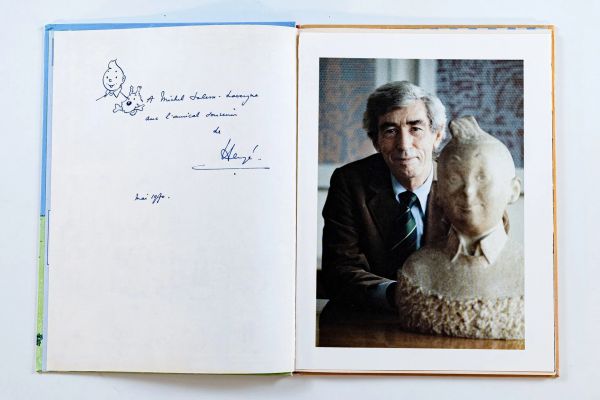 Herge (Georges Remi, 1907-1983) | Lot 33 : Tintin au congo, album en réédition orné d’un dessin-dédicace… | misc / divers
