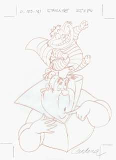 Alice in Wonderland - Disney Studios - Original Production Drawing - Cardona, Josep maria - Original Art - (1990) | Catawiki