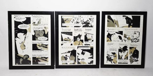 Lot 513 - DC Comics Batman #472 three colorists proofs/artist proofs for "The Idiot Root, Part One: The | misc / divers