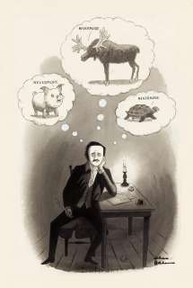 THE NEW YORKER. CHARLES ADDAMS. "Nevermore."