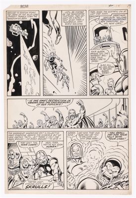 ROM #24 NOVEMBER 1981 ORIGINAL ART PAGE BY SAL BUSCEMA. | Hake’s