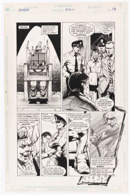 SHADE, THE CHANGING MAN VOL. 2 #1 JULY 1990 ORIGINAL ART PAGE BY CHRIS BACHALO. | Hake’s