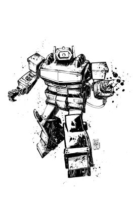 Jorge Corona | Shockwave Transformers Published Card | Kirby’s Comic Art