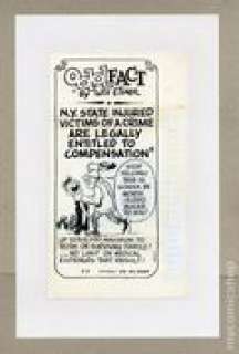 Odd Fact Original Art by Will Eisner | mycomicshop.com