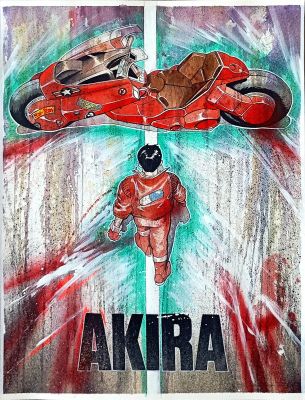 Kaneda’s Red Bike | Corner4art
