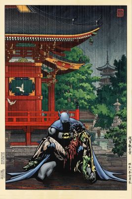 Batman: Rain at Asakusa 観音堂の雨 | Corner4art