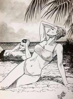 Diabolik - D. Statella - Illustrazione originale - Loose page | Catawiki