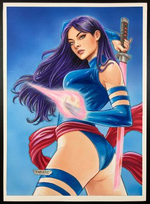 Fabiano Neves - Psylocke Illustration