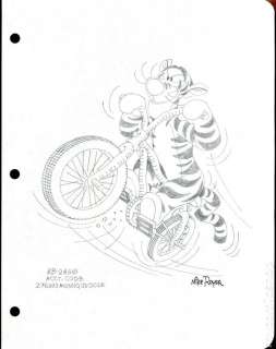 Tigger on a Bicycle Concept Art by Mike Royer | mycomicshop.com