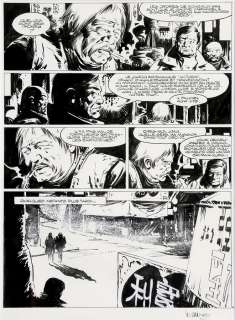 Vance | Bob Morane, planche n°20 Ã  l’encre de Chine et Ã… | Banque Dessinée