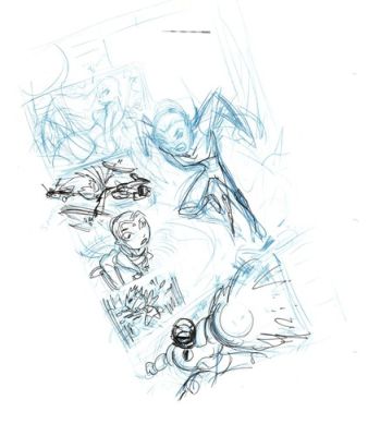 Dave Bullock Hand-Drawn Comic Illustration for Covers n Book DC H12 | eBay US (Buy It Now)