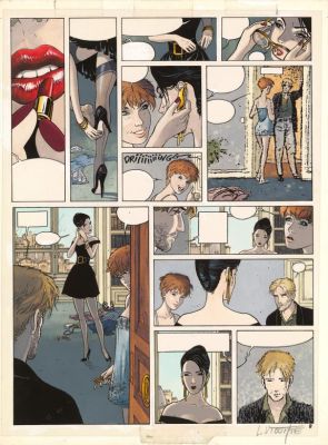 Laurent Vicomte | Bleu de mise en couleur pour la planche n°08 - L’Appel - Sasmira | Daniel Maghen