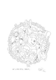 Original pencil artwork by Finish artist Kari Koihonen. No reserve! - Winnie the Pooh - Original artwork - (2012) | Catawiki