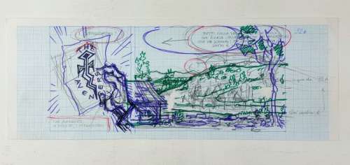 Magnus, Tex - Disegno Preliminare "La Valle del Terrore: I Vendicatori" - Loose page - (1996) | Catawiki