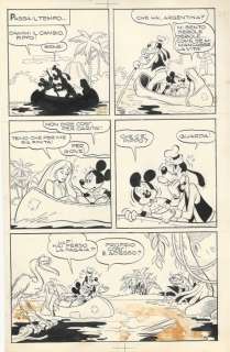 Topolino #199 - G. B. Carpi - tavola originale â€œL’ Incantesimo di Fonte Argento" - Loose page - (1958) | Catawiki
