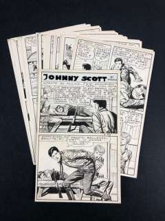 Sergio Tarquinio 3° episodio - 27x tavole originali Jhonny Scott - storia completa - Loose page - (1959) | Catawiki