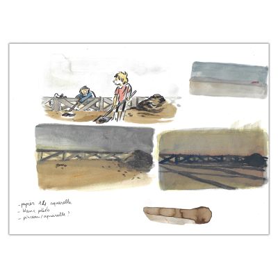 Louis Clichy | Le Corset - Aquarelle sur papier de Cécile Guillard (réf. 117) | Achetez de l’Art