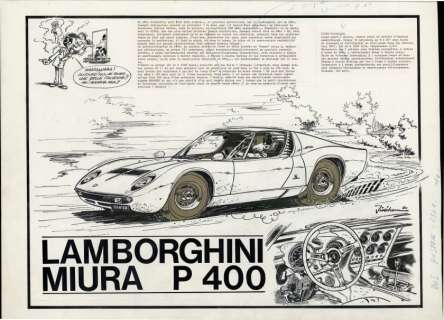 Jidéhem (Jean de Mesmaeker Dit) - Lamborghini Miura P400