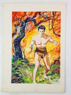 Tarzan - Originale di Copertina "Gordon Scott" - Firmata - Loose page - (1971) | Catawiki