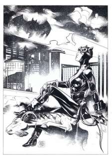 Catwoman - Pin up Original Artwork by Rafa Vargas - First edition | Catawiki