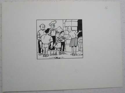 Paul Geerts - Originele illustratie - Suske en Wiske - De blijde broodeters - (1982) | Catawiki