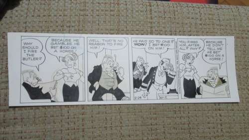 Bringing up father - Bringing up father original strip art - First edition | Catawiki