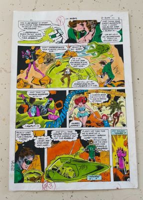 GREEN LANTERN #138 ART original comic COLOR GUIDE ECLIPSO TIME PARADOX | eBay US (Buy It Now)