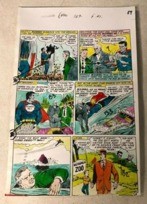 SUPERMAN FAMILY #169 ART original comic COLOR GUIDE BIZARRO LEX LUTHOR 1975 | eBay US (Buy It Now)