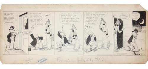 Bud Fisher, Mutt & Jeff Daily Comic Strip Art 1917 | Weiss Auctions