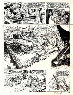 Hermann - Originele pagina (p.27) - Bernard Prince 7 - La Fournaise des Damné’s / Verschroeide Aarde - (1974) | Catawiki