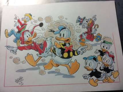 Alessandro Gottardo - â€œDi qua! No, di lÃ ! Di su! No, di giÃ¹!! - Loose page - Unpublished - (2018/2018) | Catawiki