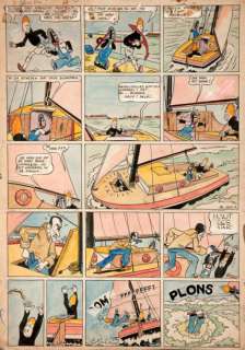 Hubinon | Les nouvelles aventures de Blondin et Cirage Encre de Chine pour | Millon