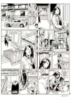 Guerineau Richard | Le Chant des Stryges Encre de Chine noire pour la planche | Tessier Sarrou