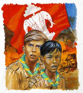 Joubert | Illustration Ã  la gouache pour la couverture du r… | Banque Dessinée