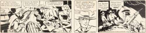 Fred Harman Red Ryder Daily Comic Strip Original Art dated 4-5-39 (NEA, 1939)....