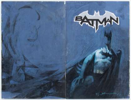 Bill Sienkiewicz Batman #75 Wraparound Sketch Cover Variant Original Art (DC, 2019) CGC Signature Series NM/MT 9.8 - | Heritage