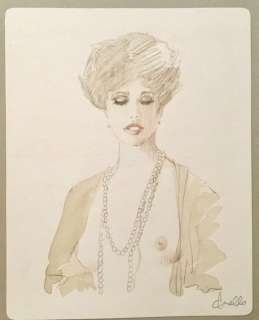 Leone Frollo - Illustrazione originale - Matita e acquarello - Loose page | Catawiki