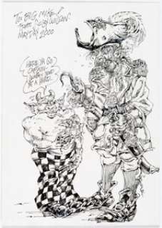 Wilson, S. Clay | S. Clay Wilson Checkered Demon and Pirate Inscribed Original Art (2000).... | Heritage