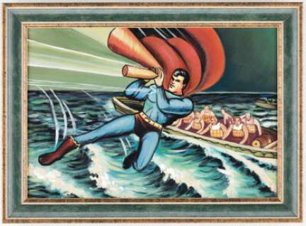 Artist, Unknown | Unknown Artist Superman Painting Original Art (undated).... | Heritage