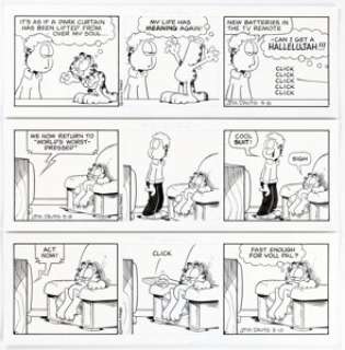 Davis, Jim | Jim Davis Garfield Consecutive Daily Comic Strip Original Art Group of 6 (PAWS, 2010).... (Total: 6 Original Art) | Heritage