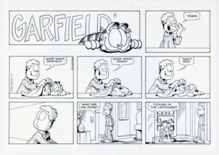 Davis, Jim | Jim Davis Garfield Sunday Comic Strip Original Art dated 1-11-09 (PAWS, 2009).... | Heritage