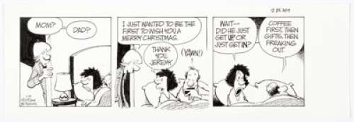 Borgman, Jim | Jerry Scott and Jim Borgman Zits Daily Comic Strip Original Art dated 12-25-17 (King Features Syndicate, 2017).... | Heritage