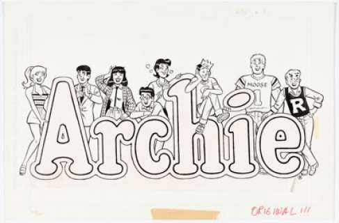 Archie Artist - Archie Masthead Illustration Original Art (Archie, c. 1980-90s). | Heritage