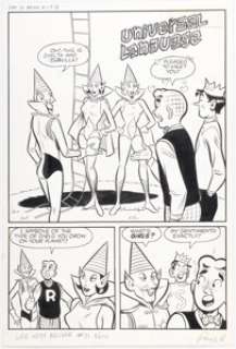 Bob White and Marty Epp Life with Archie #11 Complete 6-Page Story "Universal Language" Original Art (Archie, 1961). (Total: 6 Original Art) | Heritage