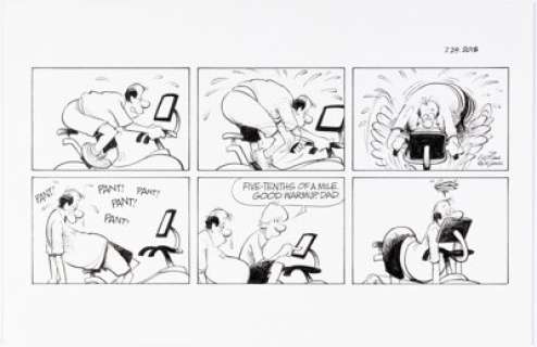 Jerry Scott and Jim Borgman Zits Sunday Comic Strip Original Art dated 7-29-18 (King Features Syndicate, 2018). | Heritage