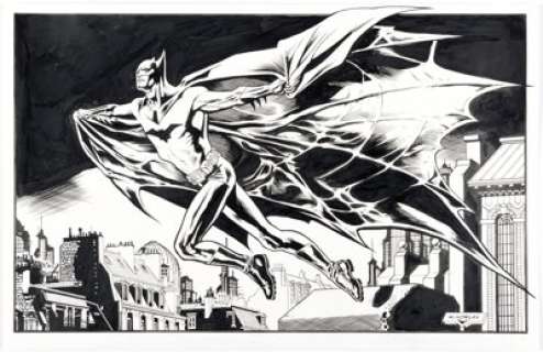 Kevin Nowlan - Batman Illustration Original Art (2024). | Heritage