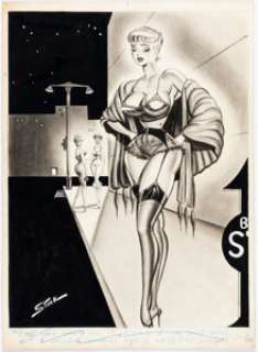 Bruce Stark Joker June-1959 Single Panel Gag Cartoon Illustration Original Art (Humorama, 1959). | Heritage