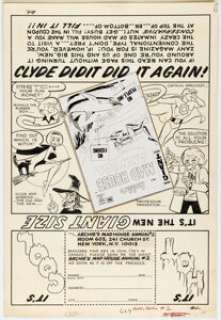 Archie Artist Archie’s Madhouse - House Ad for Archie’s Mad House Annual #2 Illustration Original Art (Archie, 1964-65). | Heritage