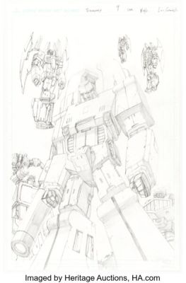 Livio Ramondelli Transformers: Autocracy #4 Cover Pencils Original Art (IDW, 2012). | Heritage