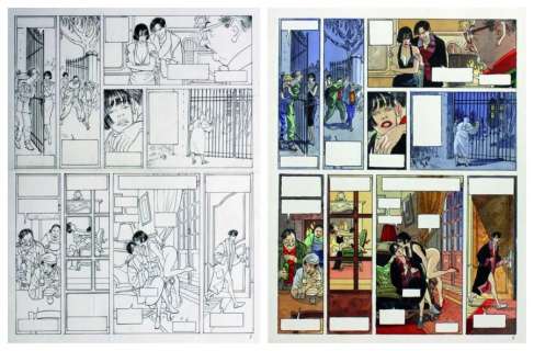 Gibrat Jean Pierre | Pinocchia Superbe planche originale de cet album publié... | Vermot et Associés